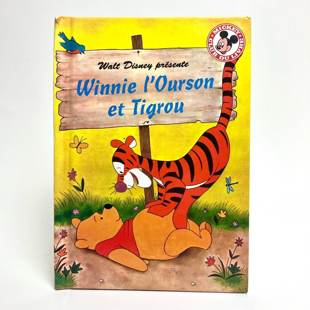 90s Vintage Disney Winnie l'Ourson et Tigrou Livre en francais French Book 1994